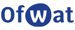 Ofwat logo in blue